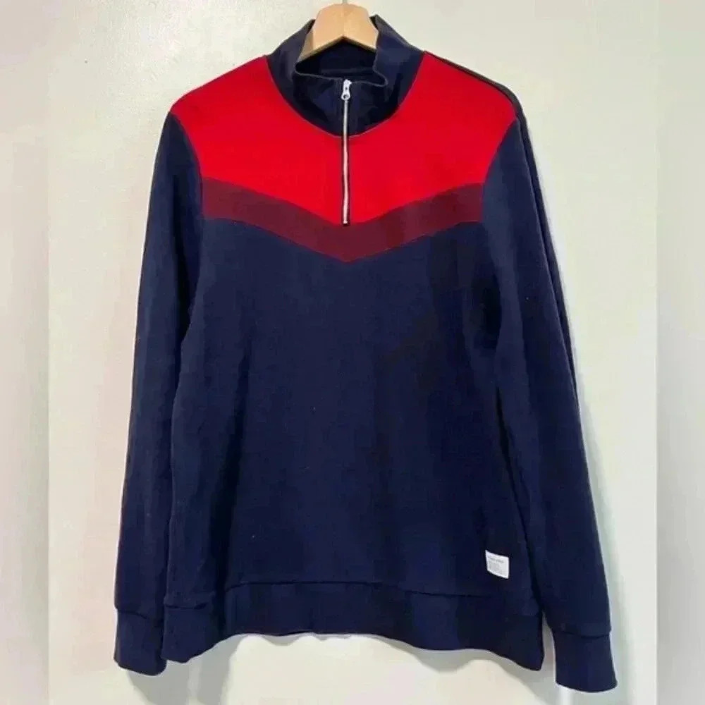 Frank And Oak Men’s Half-Zip Sweatshirt - Size M